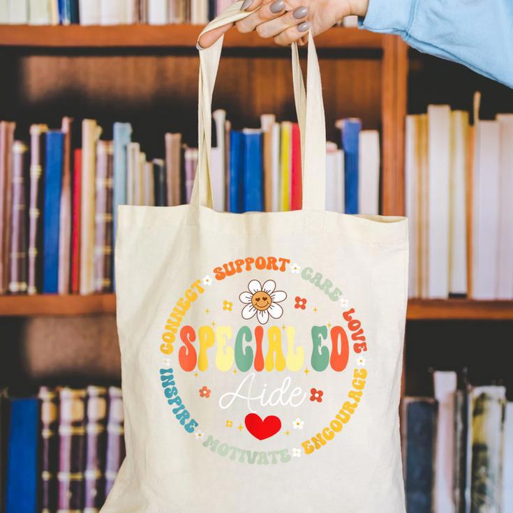 Special Education Teacher Special ED Aide Life SPED Canvas Tote Bag, funny gift Special Education Teacher Special ED Aide Life SPED Canvas Tote Bag, funny gift