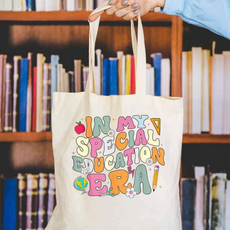 Special Education Teacher Era Inspirational SPED ABA Autism Canvas Tote Bag, funny gift