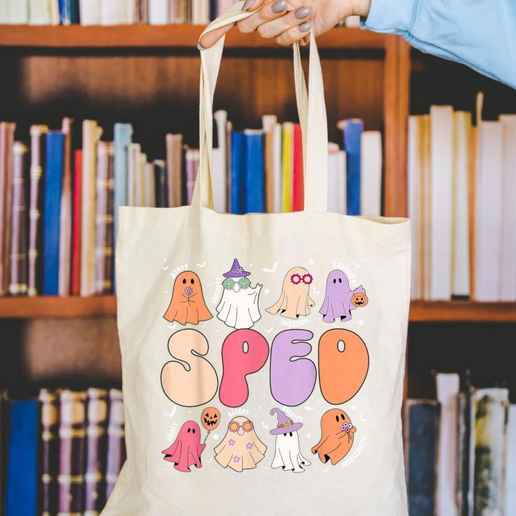 Special Education Teacher Ghosts Halloween SPED Teacher Canvas Tote Bag, funny gift Special Education Teacher Ghosts Halloween SPED Teacher Canvas Tote Bag, funny gift