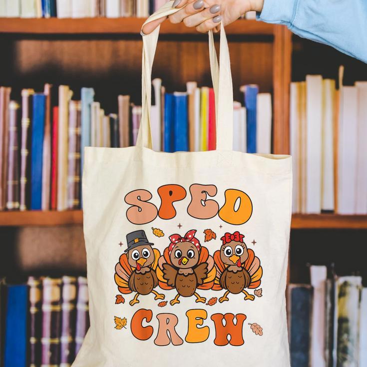 Sped Teacher Crew Thanksgiving Special Education Teacher Canvas Tote Bag, funny gift Sped Teacher Crew Thanksgiving Special Education Teacher Canvas Tote Bag, funny gift