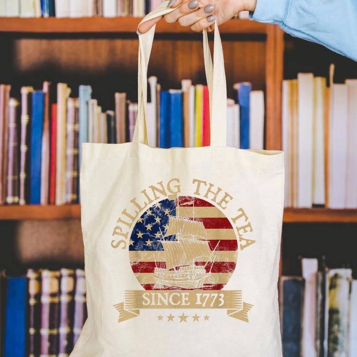 Spilling The Tea Since 1773 Vintage Us History Teacher Canvas Tote Bag, History Teacher Tote Bags, funny gift Spilling The Tea Since 1773 Vintage Us History Teacher Canvas Tote Bag, History Teacher Tote Bags, funny gift