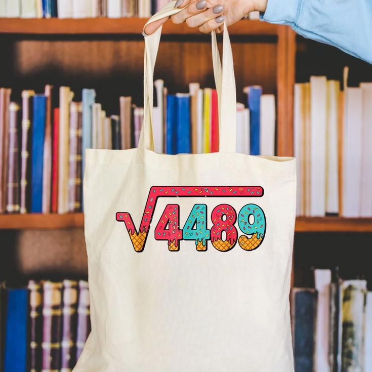 Square Root 4489 Slang Math Teacher Six Seven 6 7 Meme 67 Canvas Tote Bag, funny gift Square Root 4489 Slang Math Teacher Six Seven 6 7 Meme 67 Canvas Tote Bag, funny gift
