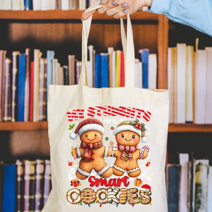 My Student Are Smart Cookies Pjs Christmas Xmas Teacher Canvas Tote Bag, funny gift My Student Are Smart Cookies Pjs Christmas Xmas Teacher Canvas Tote Bag, funny gift