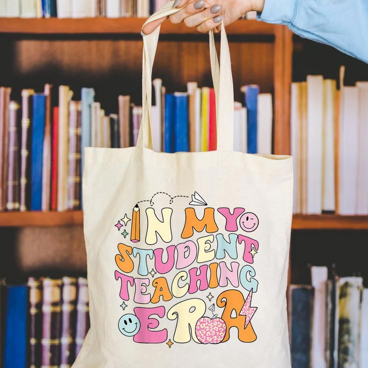 In My Student Teaching Era Back To School Teacher Team Canvas Tote Bag, funny gift