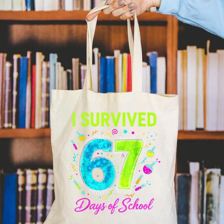 I Survived 67 Days Of School 67 Meme Science Teacher Canvas Tote Bag, Science Teacher Tote Bags, funny gift I Survived 67 Days Of School 67 Meme Science Teacher Canvas Tote Bag, Science Teacher Tote Bags, funny gift