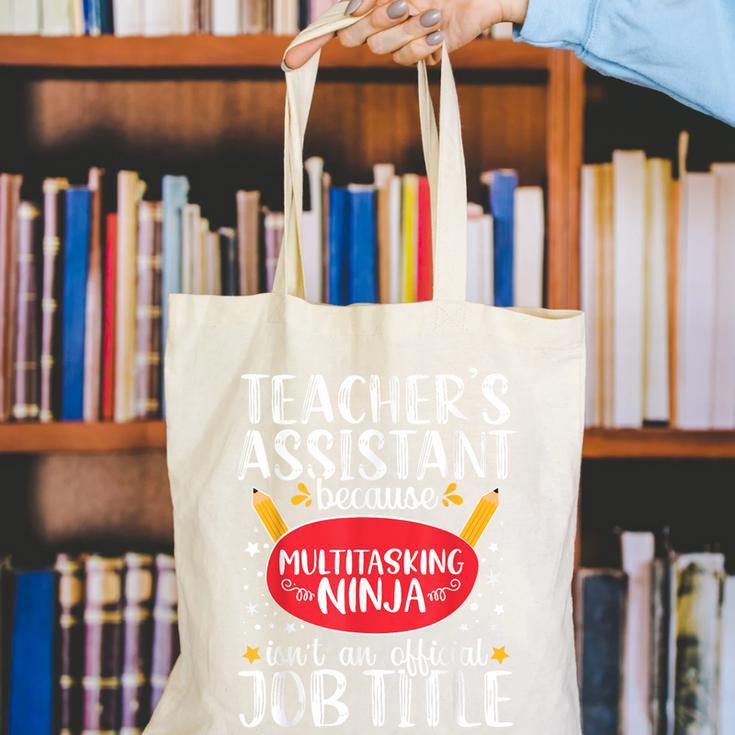 Teacher Assistant Teaching School Ninja Appreciation Canvas Tote Bag, funny gift Teacher Assistant Teaching School Ninja Appreciation Canvas Tote Bag, funny gift