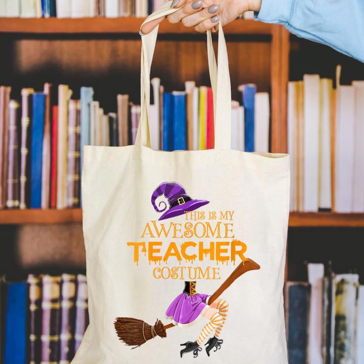 This Is My Teacher Costume Halloween Family Matching Group Canvas Tote Bag, funny gift