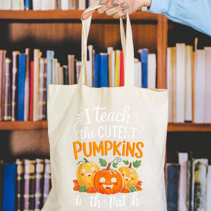 Teacher Halloween Pre-K Teacher Kindergarten Cutest Pumpkins Canvas Tote Bag, funny gift Teacher Halloween Pre-K Teacher Kindergarten Cutest Pumpkins Canvas Tote Bag, funny gift