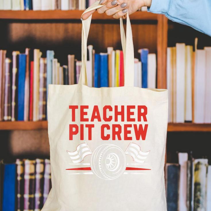 Teacher Pit Crew Race Car Driver Costume Men Women Kids Canvas Tote Bag, funny gift