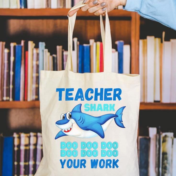 Teacher Shark Do Your Work Canvas Tote Bag, funny gift Teacher Shark Do Your Work Canvas Tote Bag, funny gift