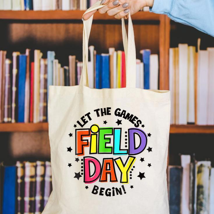 Teacher Student Field Day Let The Games Begin Field Day Canvas Tote Bag, funny gift Teacher Student Field Day Let The Games Begin Field Day Canvas Tote Bag, funny gift