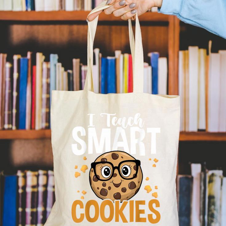Teacher I Teach Smart Cookies Nerd Canvas Tote Bag, funny gift Teacher I Teach Smart Cookies Nerd Canvas Tote Bag, funny gift