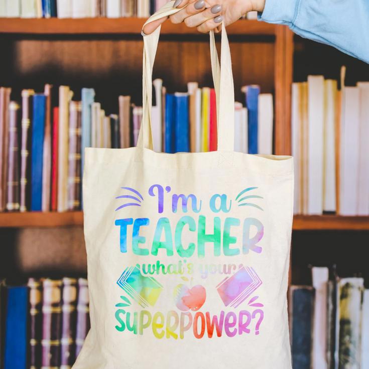 Im A Teacher Whats Your Superpower Teaching Professional Canvas Tote Bag, funny gift Im A Teacher Whats Your Superpower Teaching Professional Canvas Tote Bag, funny gift
