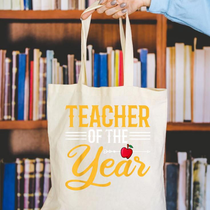 Teacher Of The Year Men Women Teachers Canvas Tote Bag, funny gift