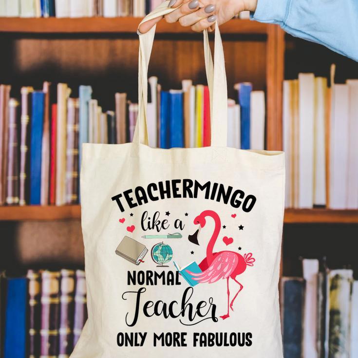 Teachermingo Like A Normal Teacher Only More Fabulous Canvas Tote Bag, funny gift