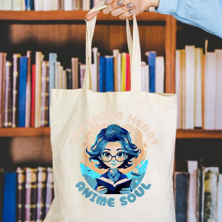 Teaching Heart Anime Soul Teacher Otaku Manga Canvas Tote Bag, funny gift