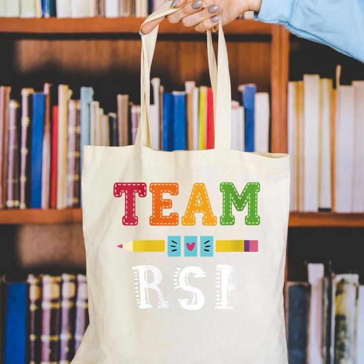 Team RSP RSP Teacher Kindergarten Teacher Canvas Tote Bag, funny gift