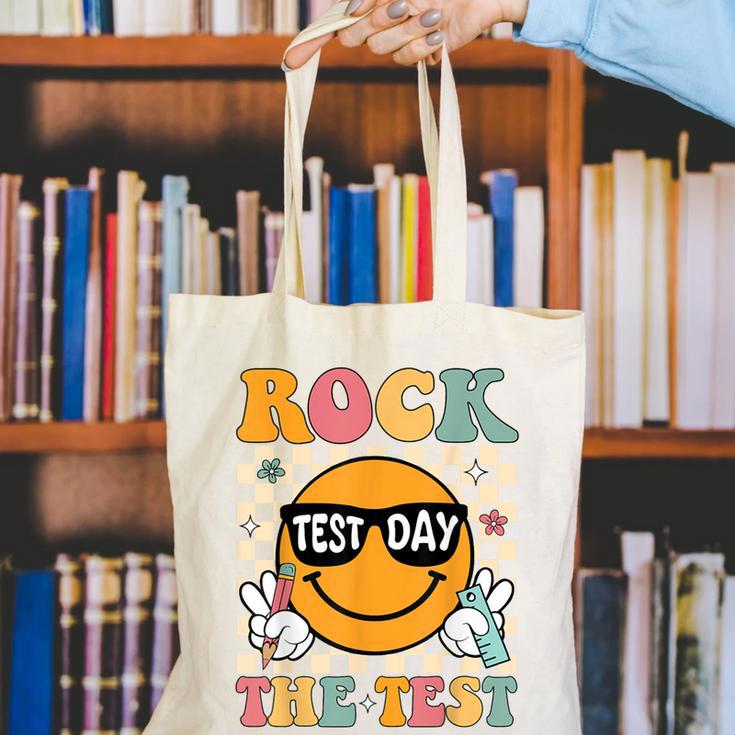 Test Day Rock The Test Teacher Testing Day You Got This Canvas Tote Bag, funny gift Test Day Rock The Test Teacher Testing Day You Got This Canvas Tote Bag, funny gift