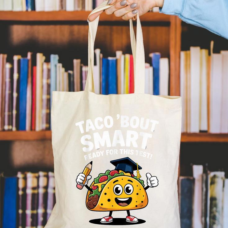 Test Day Teacher Shirt Motivational Testing Day Taco Testing Canvas Tote Bag, funny gift