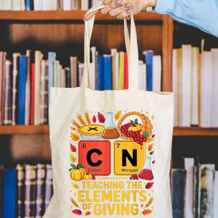 Thanksgiving 67 Meme Science Teacher Periodic Table Women Canvas Tote Bag, Science Teacher Tote Bags, funny gift