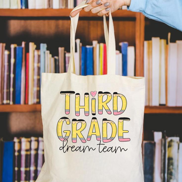Third Grade Dream Team 3rd Grade Teacher Back To School Kids Canvas Tote Bag, funny gift Third Grade Dream Team 3rd Grade Teacher Back To School Kids Canvas Tote Bag, funny gift