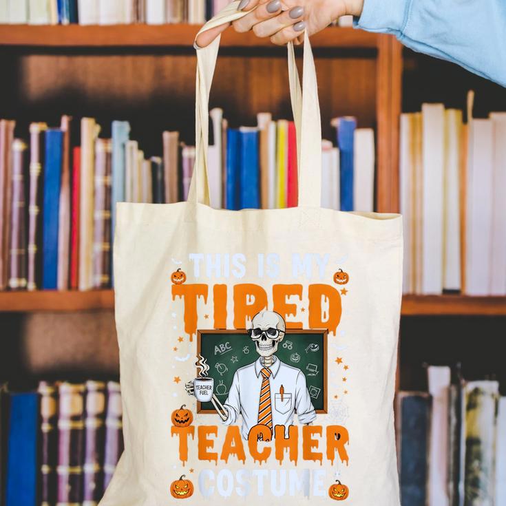 This Is My Tired Teacher Costume Halloween Costumes Canvas Tote Bag, funny gift This Is My Tired Teacher Costume Halloween Costumes Canvas Tote Bag, funny gift