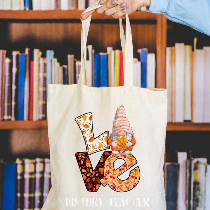 History Teacher Love Autumn Fall Gnome For Teachers For Men Women Canvas Tote Bag, History Teacher Tote Bags, funny gift History Teacher Love Autumn Fall Gnome For Teachers For Men Women Canvas Tote Bag, History Teacher Tote Bags, funny gift