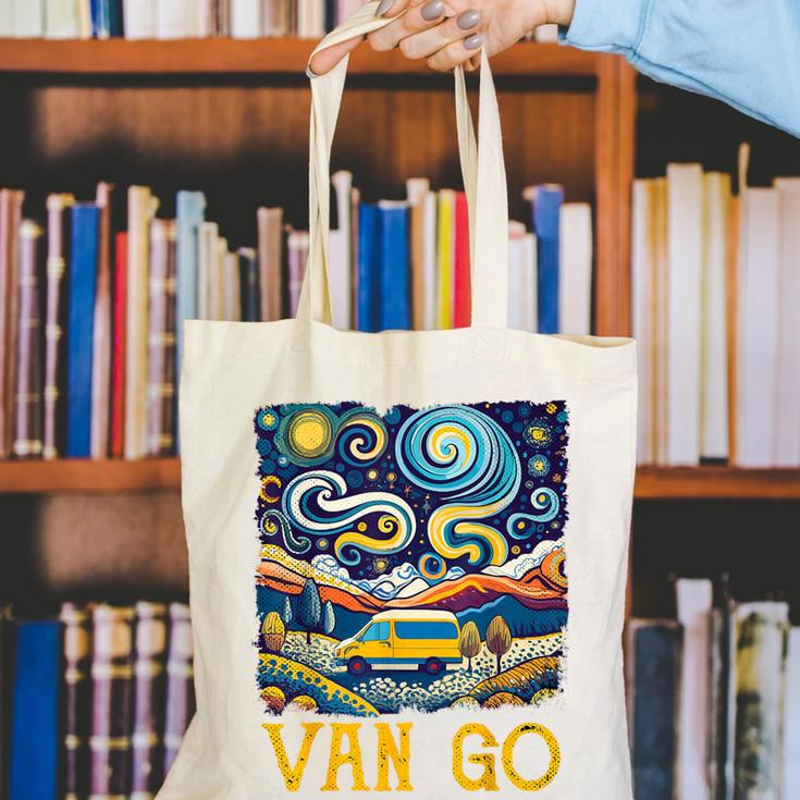 Van Go Vanlife Accessories Artist Art Teacher Canvas Tote Bag, funny gift