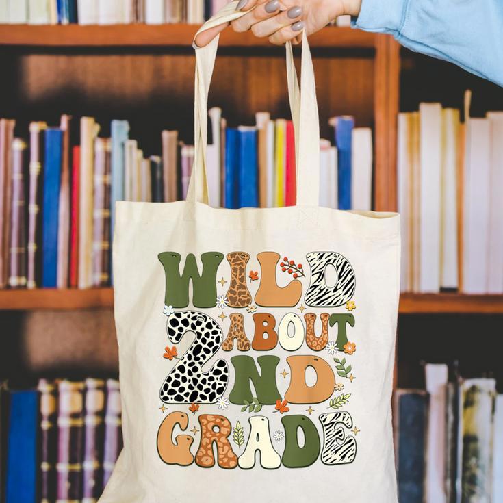 Wild About 2nd Grade Teacher Student First Day Of School Canvas Tote Bag, 2nd Grade Teacher Tote Bags, First Grade Teacher Tote Bags, funny gift Wild About 2nd Grade Teacher Student First Day Of School Canvas Tote Bag, 2nd Grade Teacher Tote Bags, First Grade Teacher Tote Bags, funny gift