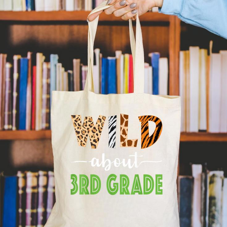 Wild About 3rd Grade Teacher Student Third Grade Zoo Safari Men Women Girls Kids Canvas Tote Bag, funny gift Wild About 3rd Grade Teacher Student Third Grade Zoo Safari Men Women Girls Kids Canvas Tote Bag, funny gift