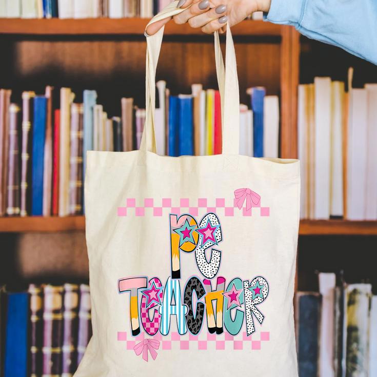 Women PE Teacher Back To School Physical Education Teacher Canvas Tote Bag, Pe Teacher Tote Bags, funny gift Women PE Teacher Back To School Physical Education Teacher Canvas Tote Bag, Pe Teacher Tote Bags, funny gift