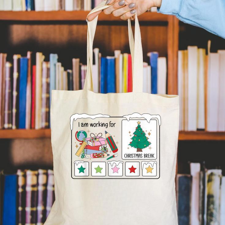 I Am Working For Christmas Break Special Education Teacher Canvas Tote Bag, funny gift I Am Working For Christmas Break Special Education Teacher Canvas Tote Bag, funny gift