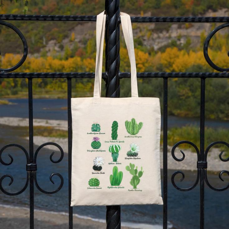 10 Types Of Cactus Succulent Teacher Chart Cactus Lover Tee Canvas Tote Bag, funny design 10 Types Of Cactus Succulent Teacher Chart Cactus Lover Tee Canvas Tote Bag, funny design