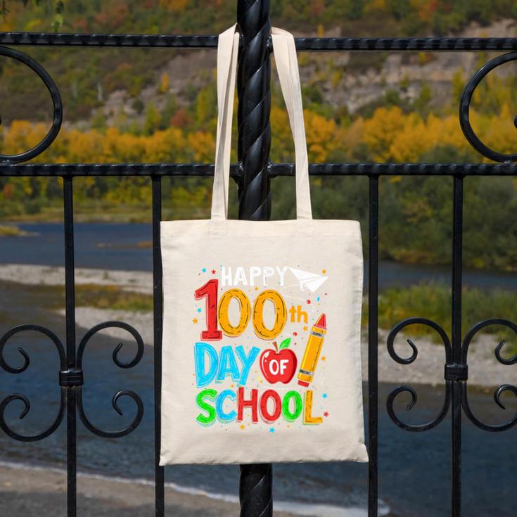 100th Day Of School Teachers Kids Happy 100 Days Canvas Tote Bag, funny design 100th Day Of School Teachers Kids Happy 100 Days Canvas Tote Bag, funny design