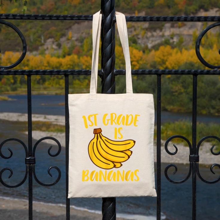 1st Grade Is Bananas Teacher Teaching Back To School Canvas Tote Bag, funny design 1st Grade Is Bananas Teacher Teaching Back To School Canvas Tote Bag, funny design