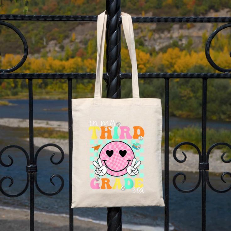 In My 3rd Grade Era Back To School Smile Face Teacher Kid Canvas Tote Bag, funny design In My 3rd Grade Era Back To School Smile Face Teacher Kid Canvas Tote Bag, funny design