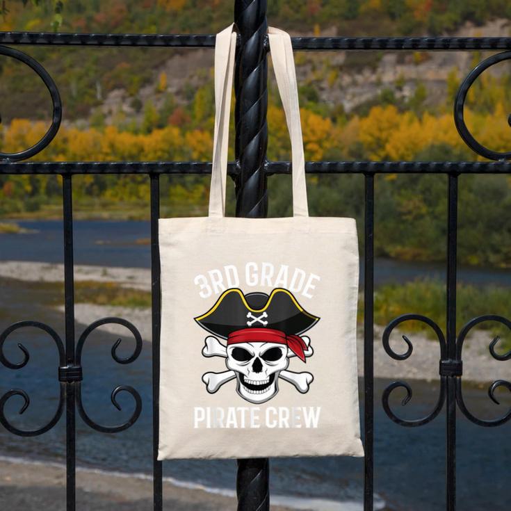 3rd Grade Pirate Crew Halloween Costume Student Teacher Canvas Tote Bag, funny design