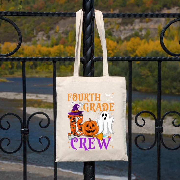 4th Grade Boo Crew Teacher Student Halloween Costume Canvas Tote Bag, 4th Grade Teacher Gifts, funny design 4th Grade Boo Crew Teacher Student Halloween Costume Canvas Tote Bag, 4th Grade Teacher Gifts, funny design