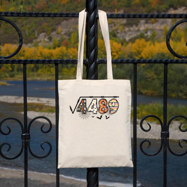 6 7 Square Root Of 4489 Slang Math Teacher Halloween Canvas Tote Bag, funny design 6 7 Square Root Of 4489 Slang Math Teacher Halloween Canvas Tote Bag, funny design