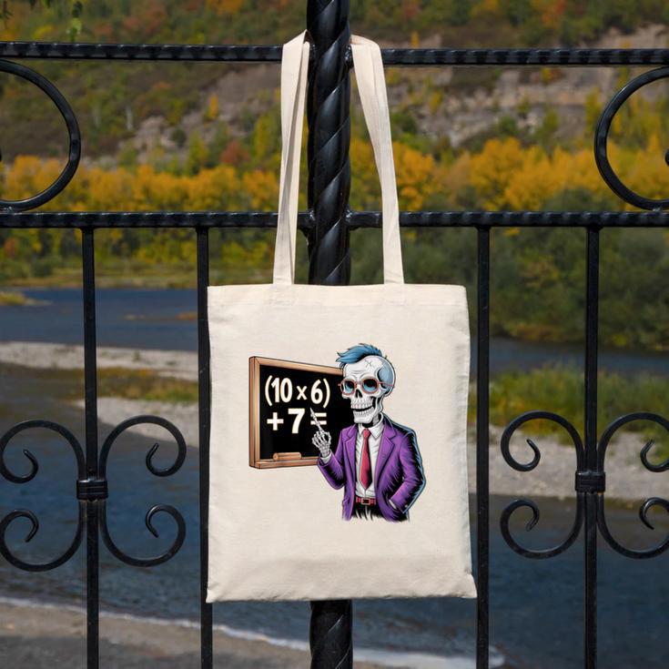 67 Math Teacher Meme Brainrot Six Seven Halloween Equation Canvas Tote Bag, funny design 67 Math Teacher Meme Brainrot Six Seven Halloween Equation Canvas Tote Bag, funny design