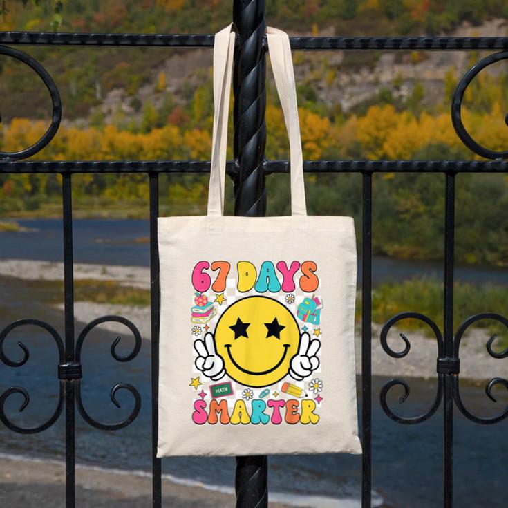 67th Day Of School Shirt 67 Days Smarter Teacher Boy Girls Canvas Tote Bag, funny design 67th Day Of School Shirt 67 Days Smarter Teacher Boy Girls Canvas Tote Bag, funny design