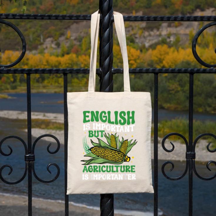 AG Teacher English Is Important But Agriculture Teacher Canvas Tote Bag, English Teacher Gifts, funny design AG Teacher English Is Important But Agriculture Teacher Canvas Tote Bag, English Teacher Gifts, funny design