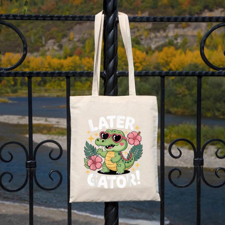 Alligator Later Gator Teacher Summer Last Day Fun Canvas Tote Bag, funny design Alligator Later Gator Teacher Summer Last Day Fun Canvas Tote Bag, funny design