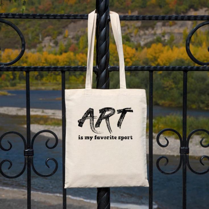 Art Teacher Canvas Tote Bag, funny design