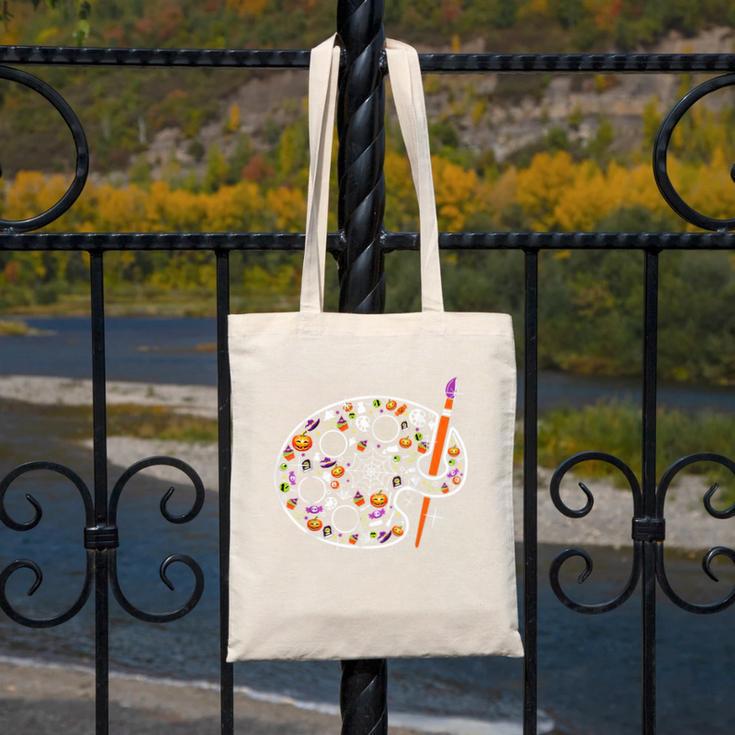 Art Teacher Pumpkin Scary Halloween Costume Men Women Canvas Tote Bag, funny design Art Teacher Pumpkin Scary Halloween Costume Men Women Canvas Tote Bag, funny design