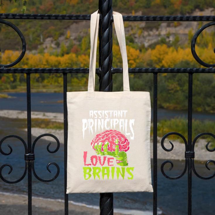 Assistant Principals Love Brains Zombie Teacher Halloween Canvas Tote Bag, funny design Assistant Principals Love Brains Zombie Teacher Halloween Canvas Tote Bag, funny design