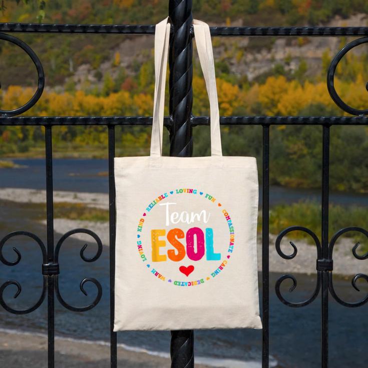 Back To School Teachers Crew Students Team ESOL Teacher Canvas Tote Bag, funny design Back To School Teachers Crew Students Team ESOL Teacher Canvas Tote Bag, funny design