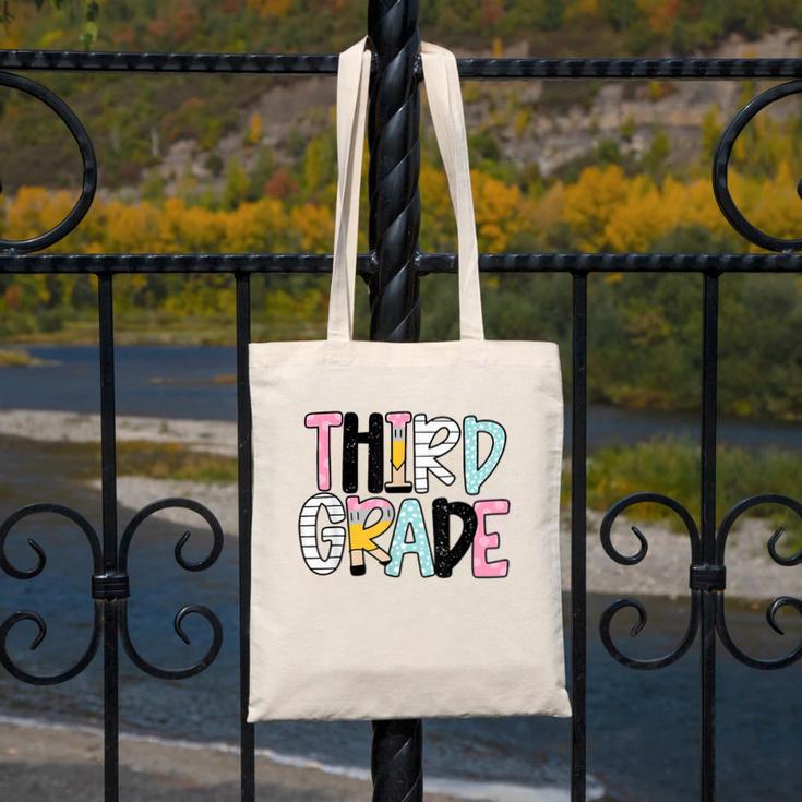 Back To School Third Grade Teacher First Day Of 3rd Grade Canvas Tote Bag, First Grade Teacher Gifts, funny design Back To School Third Grade Teacher First Day Of 3rd Grade Canvas Tote Bag, First Grade Teacher Gifts, funny design
