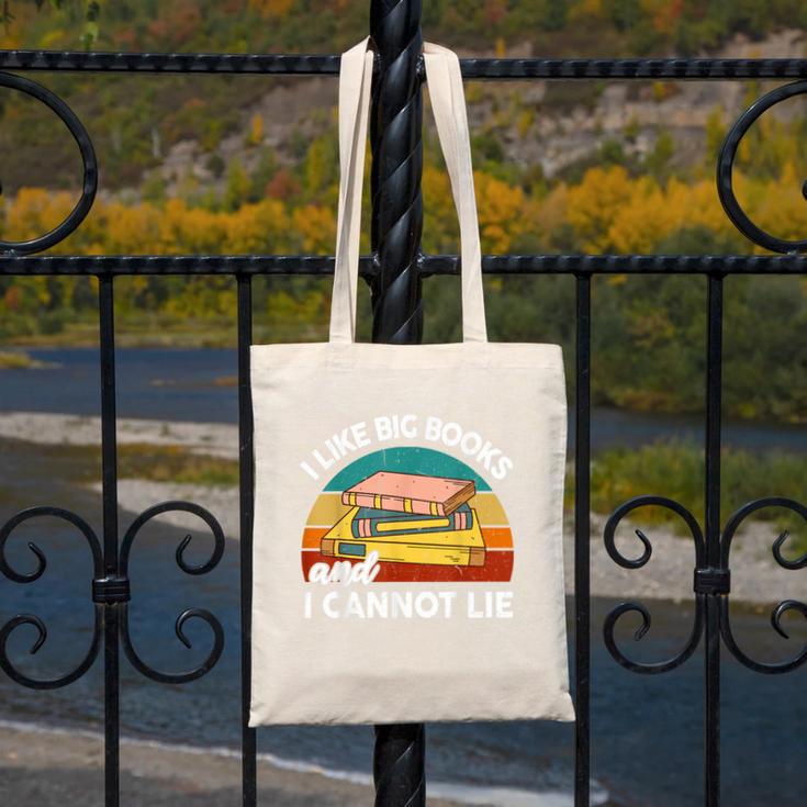 I Like Big Book Cant Lie Nerd School Librarian Teacher For Men Women Kids Canvas Tote Bag, funny design