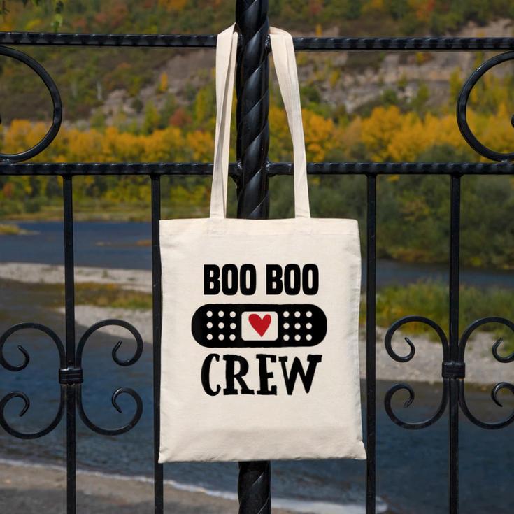 Boo Boo Crew First Aid School Nurse Day Care Teacher Canvas Tote Bag, funny design
